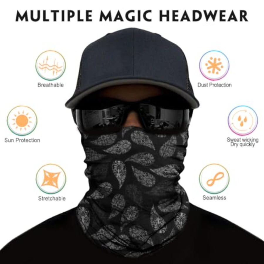 Neck Gaiter for Men Women Head - Neck Gaiter Face Cover 评论和价格