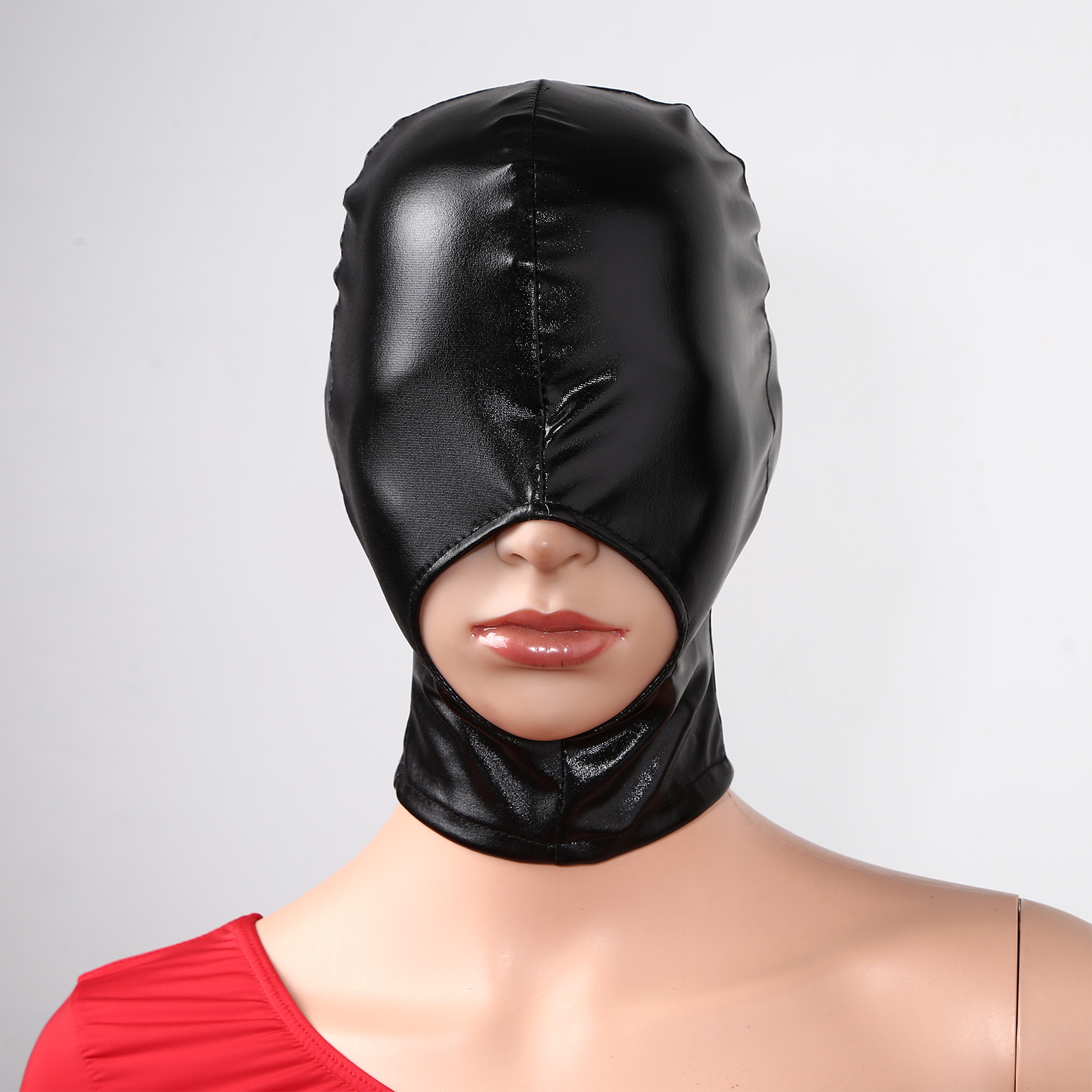 Adult Men Women Black Leather  - Black Face Mask Pack 评论和价格