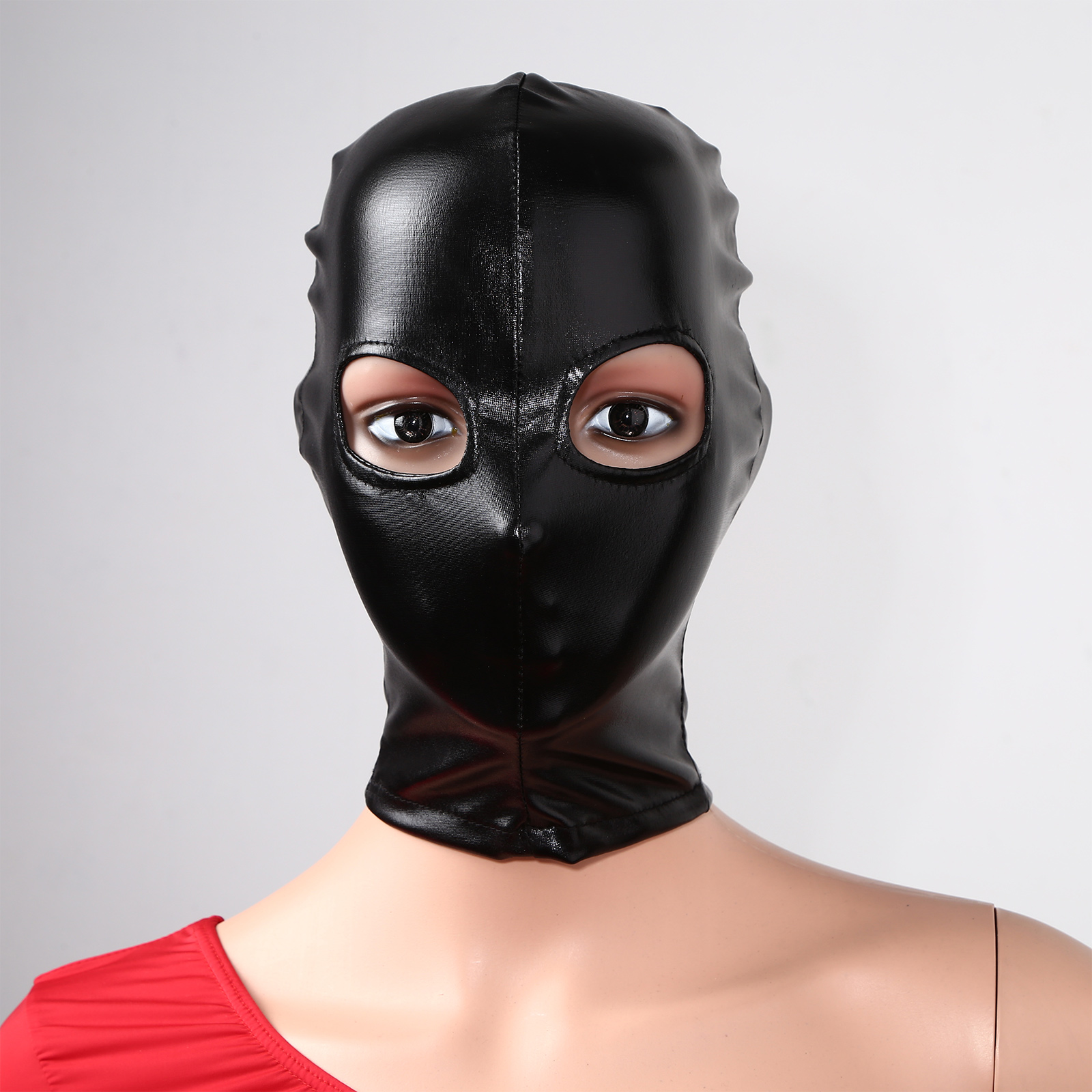 Adult Men Women Black Leather  - Black Face Mask Pack 评论和价格