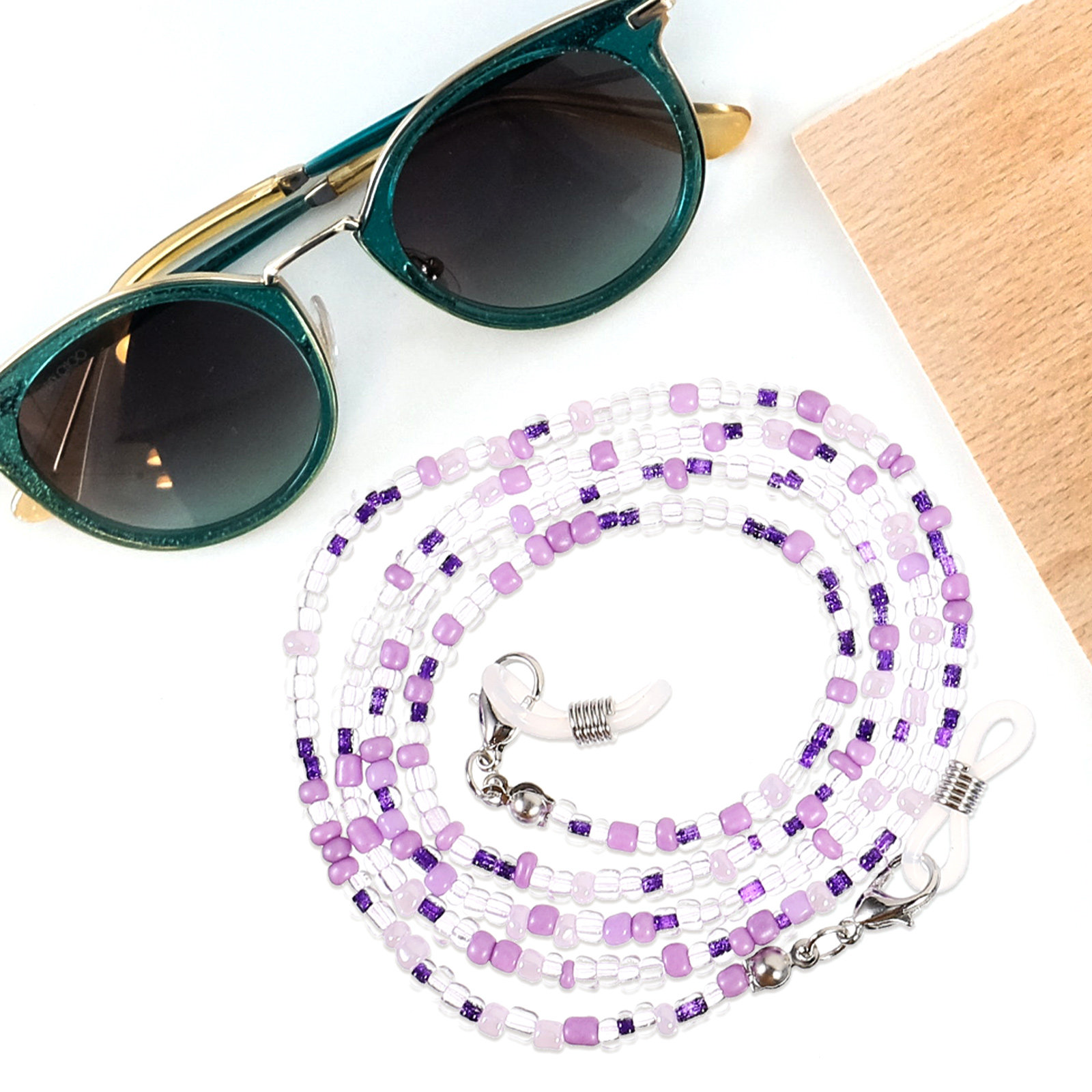 5Pcs Eyeglass Chains Beaded An - Mask Chain Holder 评论和价格