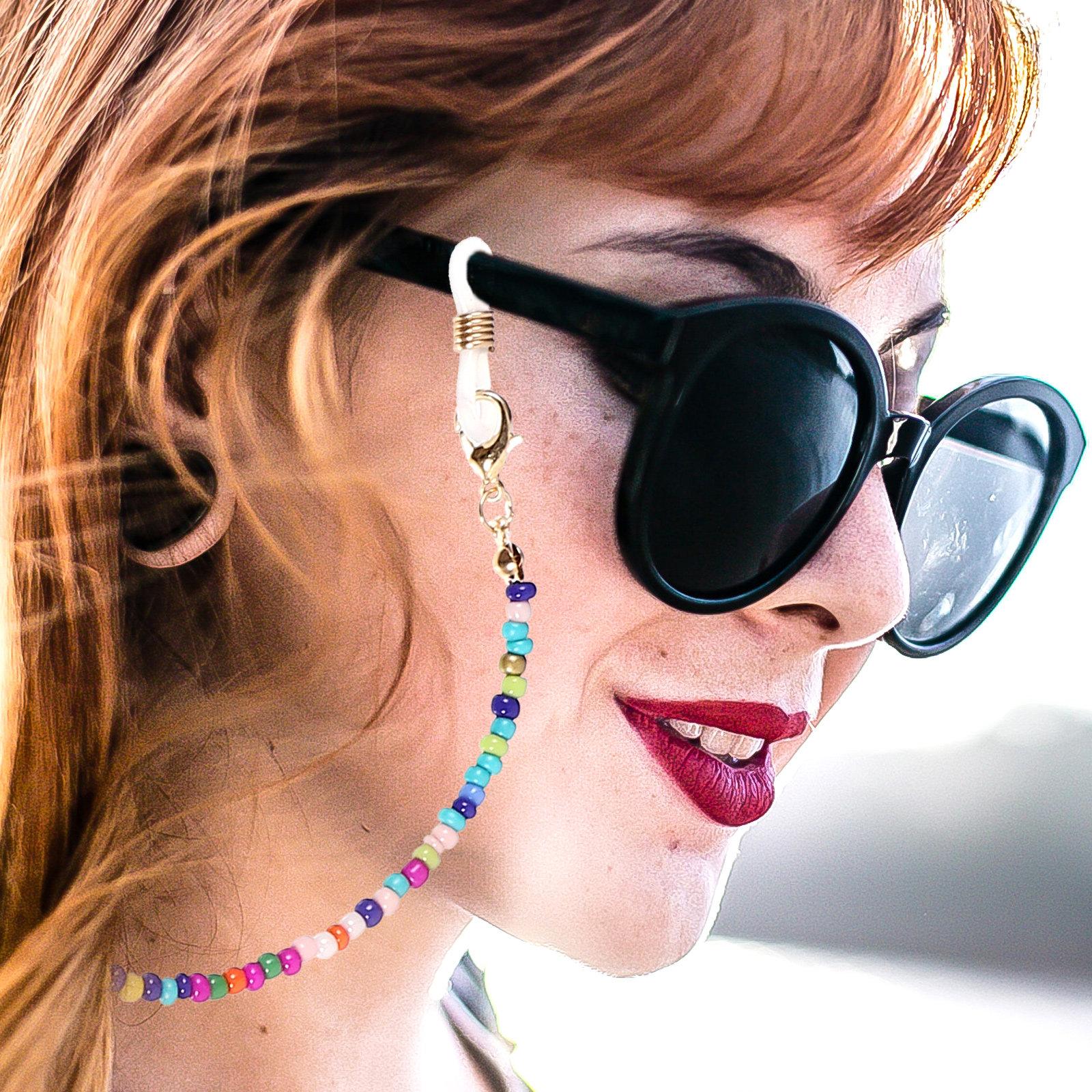 5Pcs Eyeglass Chains Beaded An - Mask Chain Holder 评论和价格
