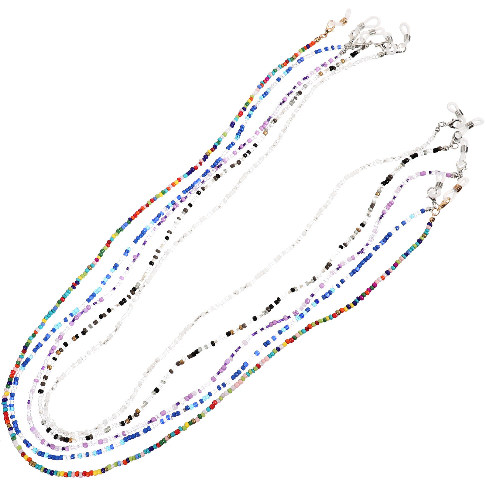 5Pcs Eyeglass Chains Beaded An - Mask Chain Holder 评论和价格
