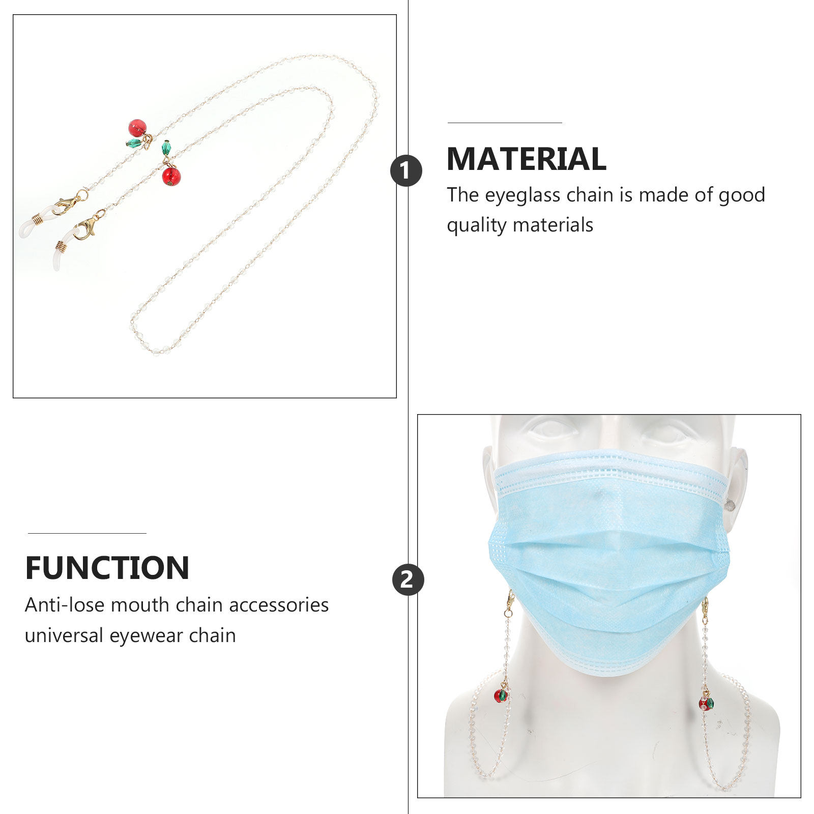 Eyeglass Chain Exquisite Craft - Mask Chain Holder 评论和价格