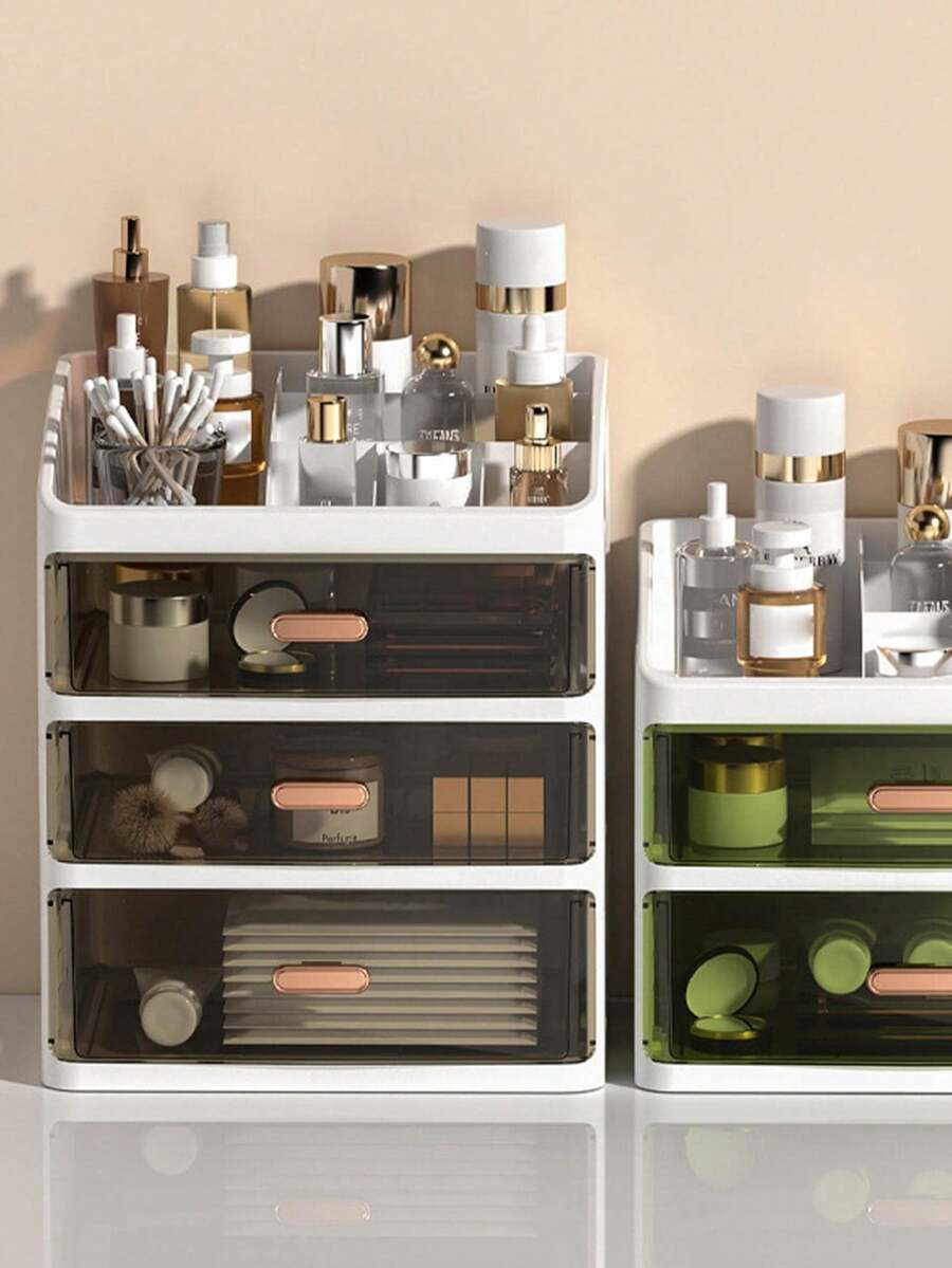 1pc Desktop Cosmetic Organizer - Face Mask Storage Box 评论和价格