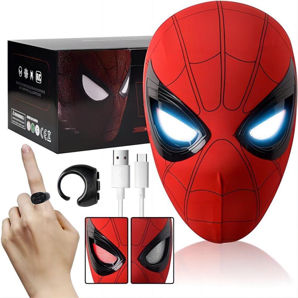 Movie Spidey Mask Eyes Glowing - Kids Face Mask 评论和价格
