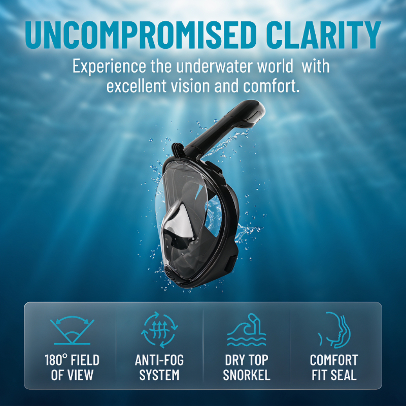 Safe Waterproof Snorkeling Div - Anti Pollution Mask 评论和价格