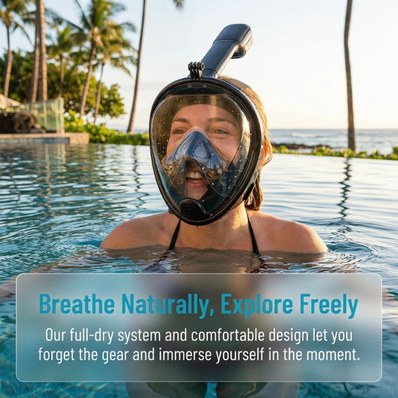 Underwater Scuba Anti Fog Full - Anti Pollution Mask 评论和价格