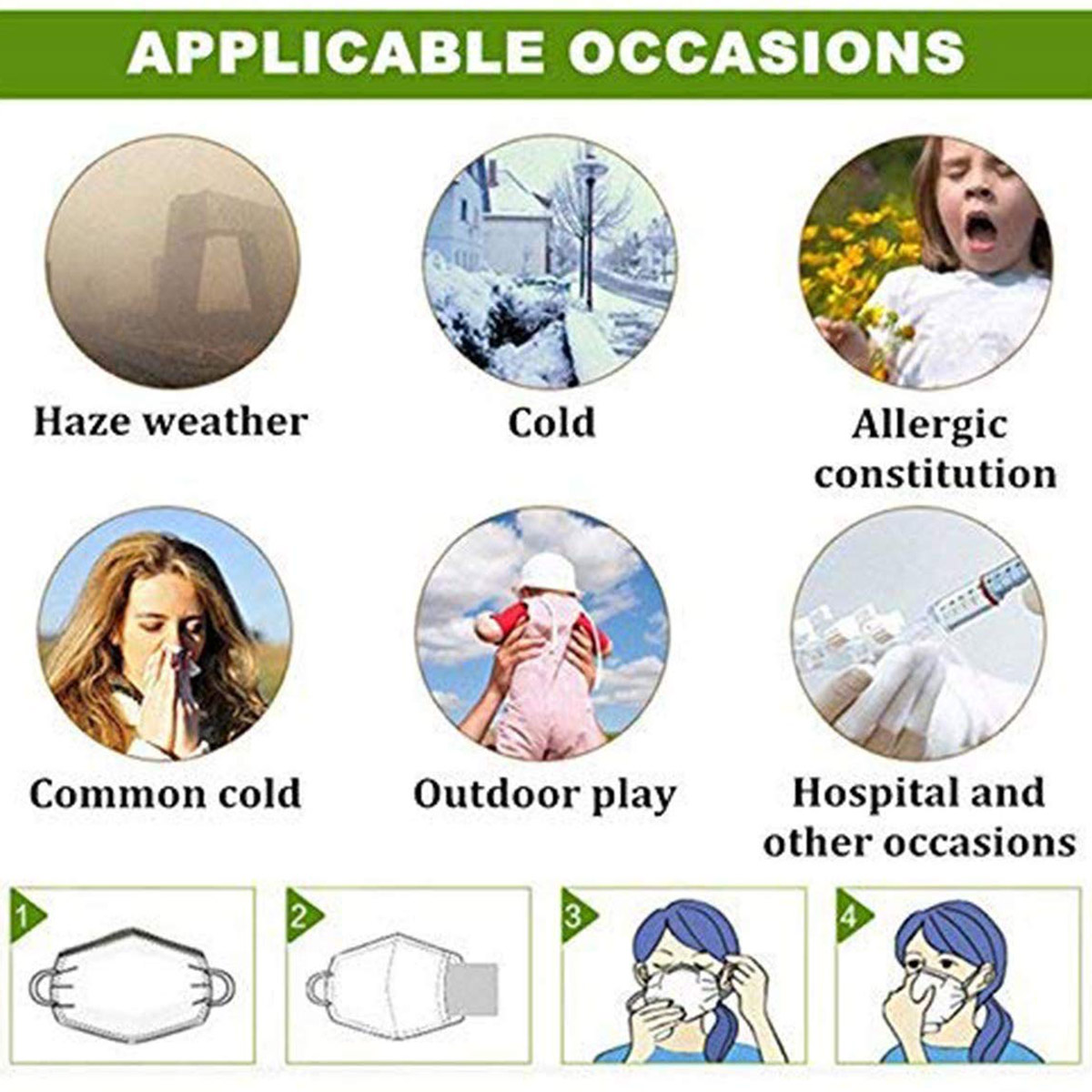20pcs Fine Denier Face Mask Fi - Pm2.5 Filter Insert 评论和价格