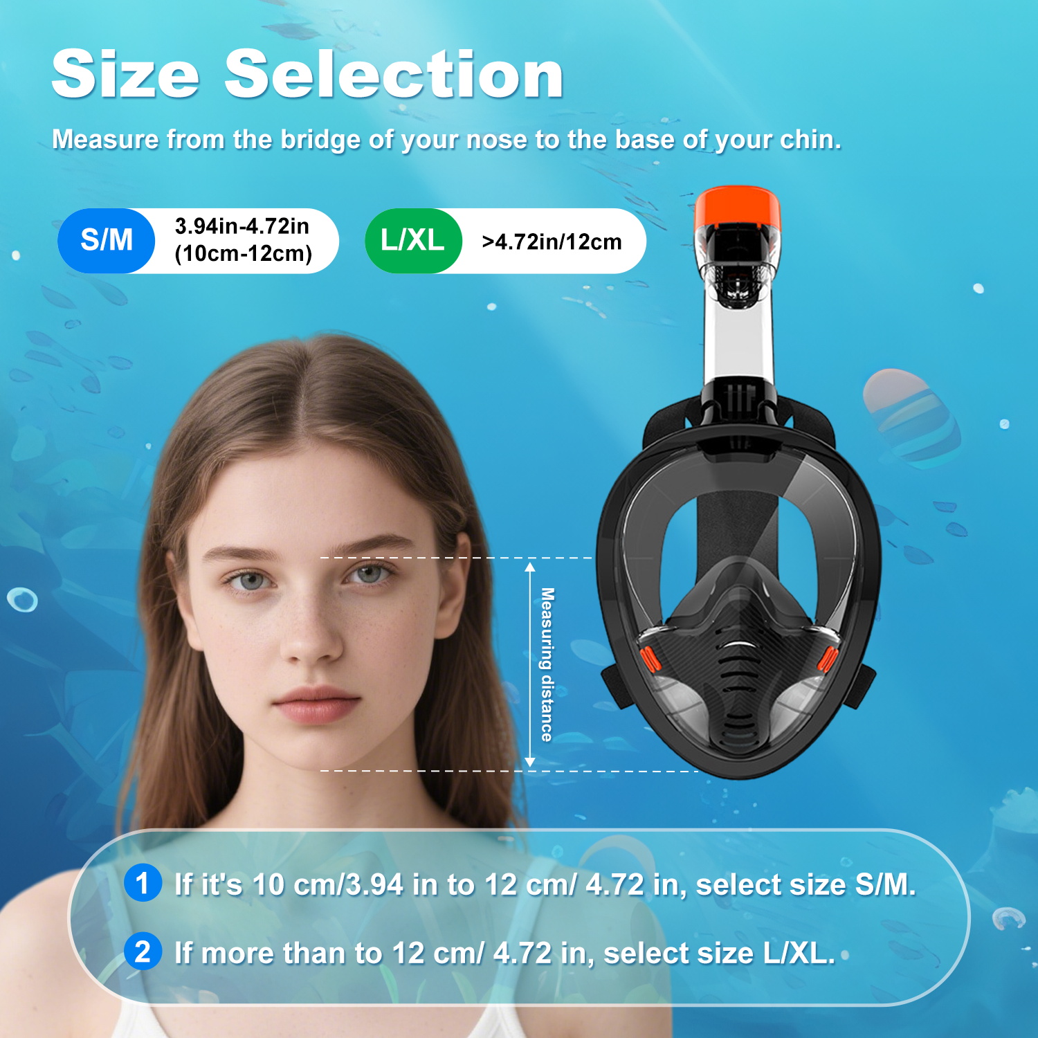 Underwater Scuba Anti Fog Full - Anti Pollution Mask 评论和价格
