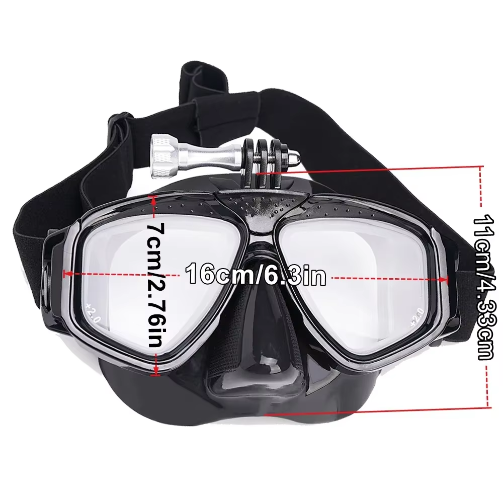 Scuba Diving Mask with Camera  - Mask Lanyard Adjustable 评论和价格
