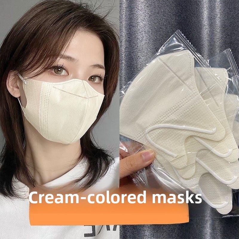Milk White Breathable Thin Ste - Disposable Surgical Mask 评论和价格