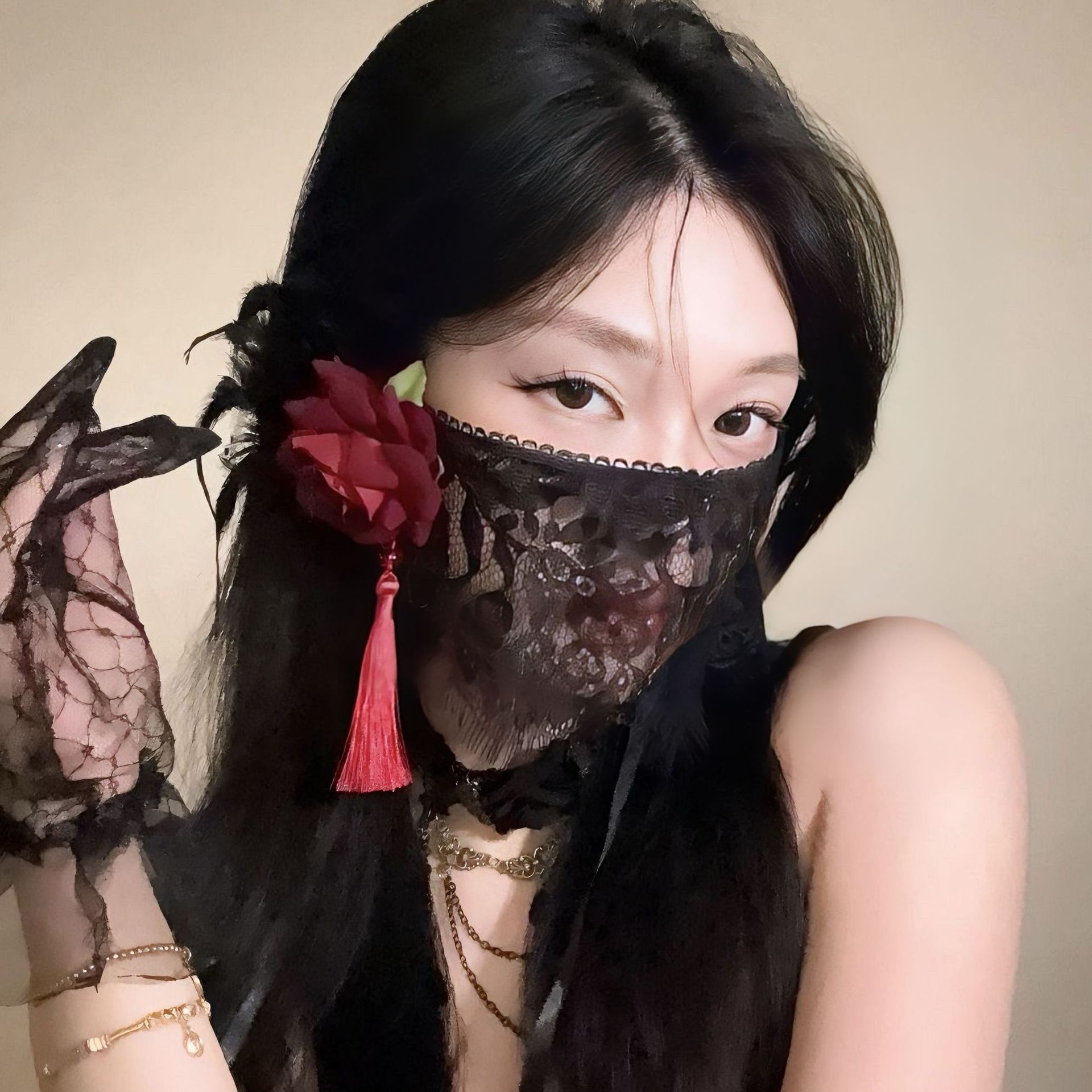2026 New Black Flower Half Fac - Respirator Half Face 评论和价格