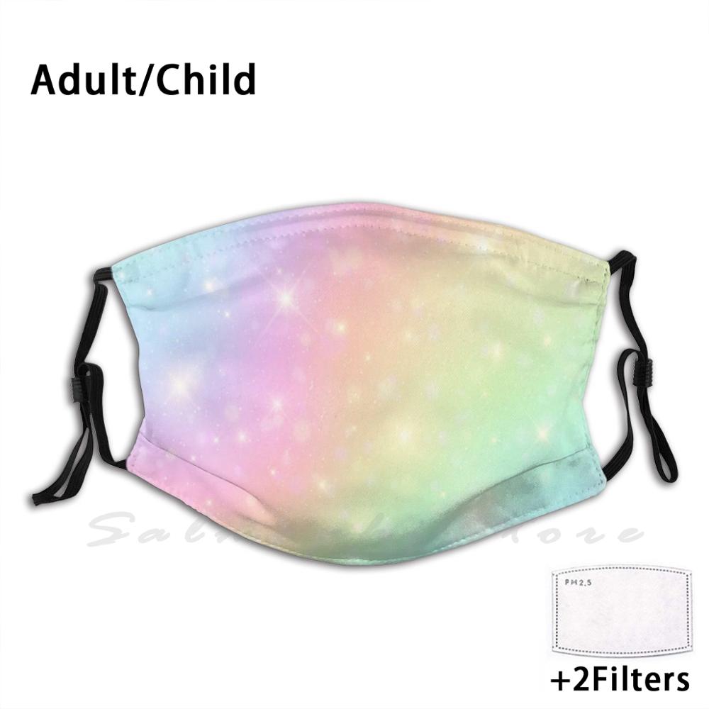 Face Masks Unicorn Pastel Sky  - Kids Face Mask 评论和价格