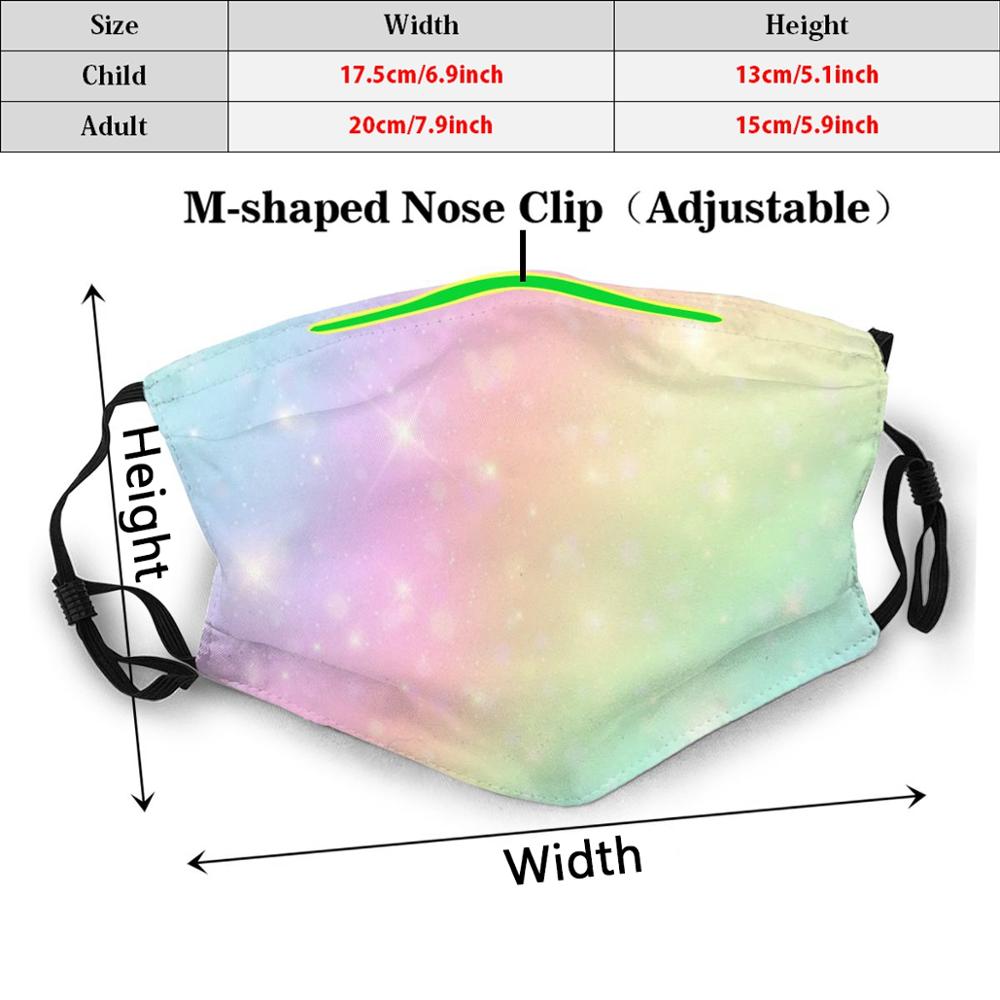 Face Masks Unicorn Pastel Sky  - Kids Face Mask 评论和价格