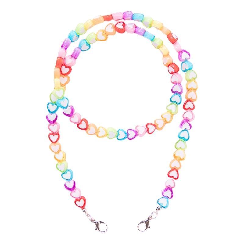 A52E Kids Acrylic Rainbow Colo - Mask Chain Holder 评论和价格