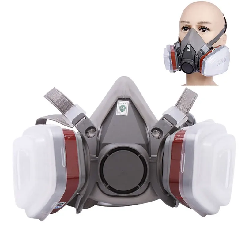 6200 7 in1 Gas Mask Gas-Proof  - Respirator Half Face 评论和价格